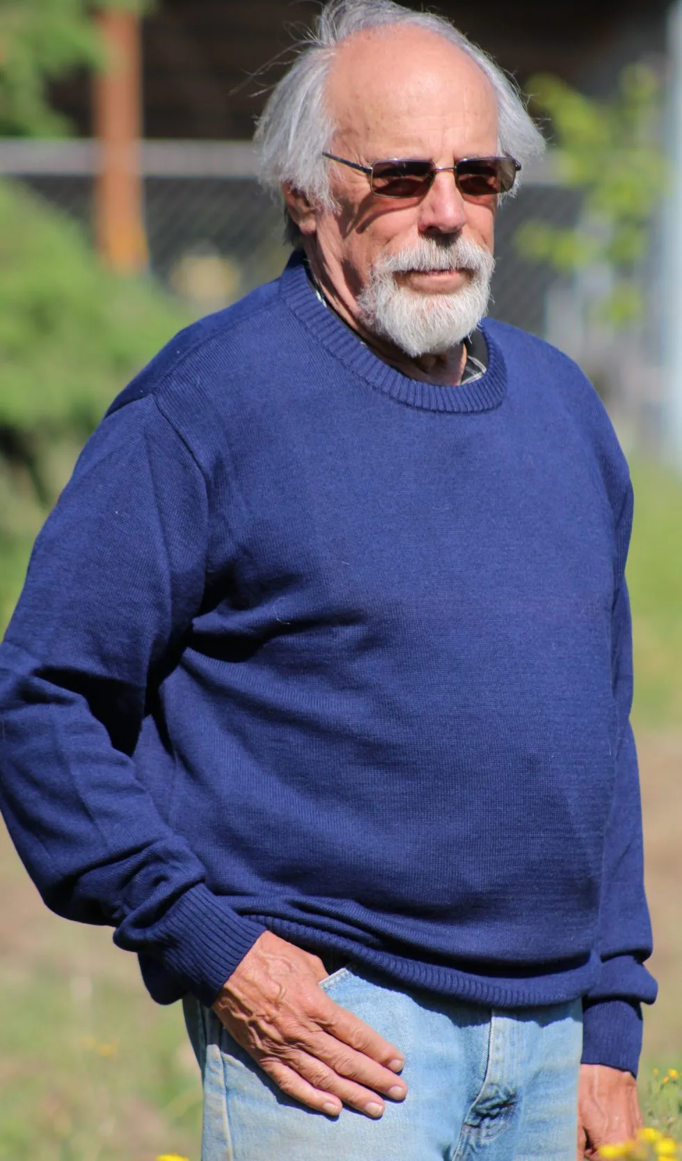 Blue Crew Neck Sweaters