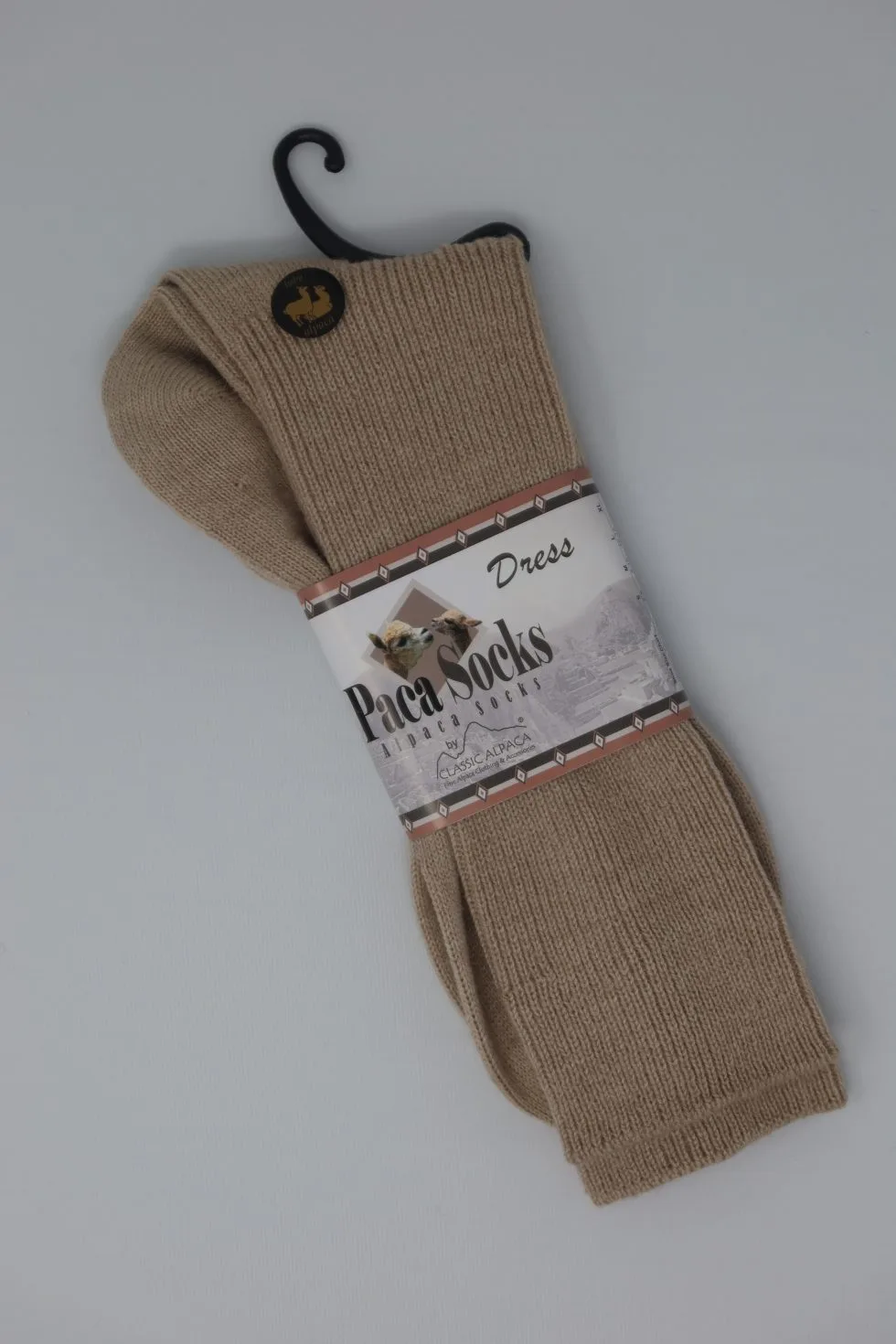 Beige Dress Socks Mens